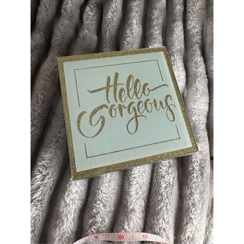 Hello gorgeous jewelry dish trinket tray box